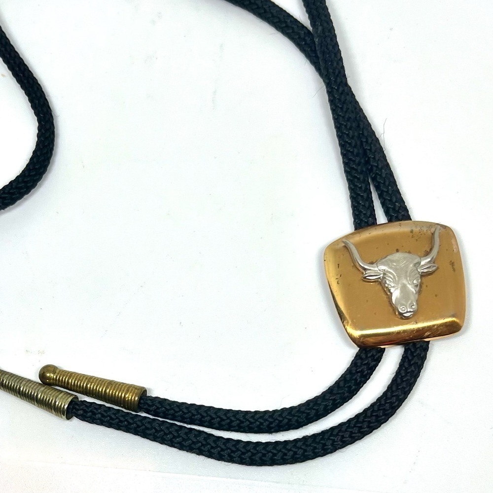 Vintage Longhorn Steer Bolo Tie